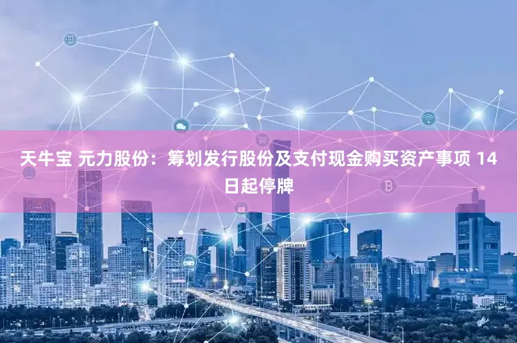天牛宝 元力股份：筹划发行股份及支付现金购买资产事项 14日起停牌